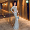 Women's Fairy Dream Socialite Gathering Party Evening Dress – Long Slimming Toast Dress for Bride – Formal Gown