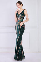 Robe de bal à décolleté plongeant