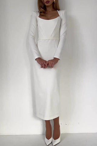 Robes de soirée élégantes dos nu à col carré, portées par des célébrités 