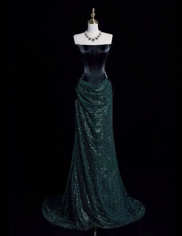 Robe de bal sirène longue bustier unique Y7465