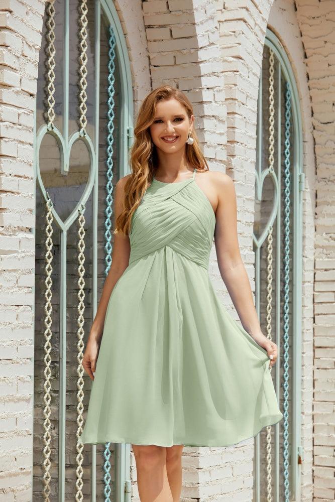 Vestidos de fiesta sin mangas, vestido formal de cóctel para graduación 28014 