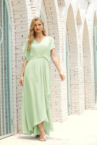 Vestido Baoleely para la madre de la novia, talla grande, escote en V, largo hasta el suelo, formal, para invitada de boda 28020