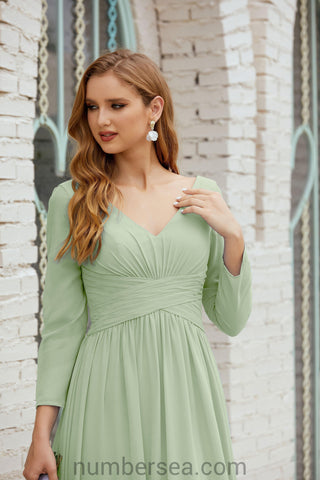 Baoleely Bridesmaid Dress Chiffon Formal Party Dress Evening Dress 28016