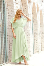 Vestido Baoleely para la madre de la novia, talla grande, escote en V, largo hasta el suelo, formal, para invitada de boda 28020
