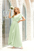 Vestido Baoleely para la madre de la novia, talla grande, escote en V, largo hasta el suelo, formal, para invitada de boda 28020