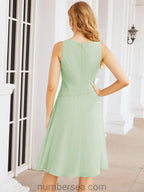 Vestidos de la madre de la novia de Sunderly, vestido de graduación, vestido plisado informal SY28065