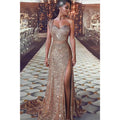 Vestido de fiesta de corte tubo/columna, un hombro, escote corazón, largo, vestidos de noche con abertura 
