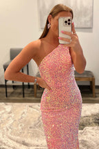 Green Sequins Mermaid Long Prom Dress