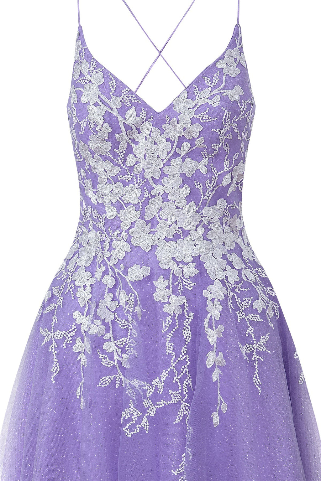 Vestido corto de fiesta de bienvenida de tul brillante con apliques, estilo línea A