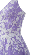 Vestido corto de fiesta de bienvenida de tul brillante con apliques, estilo línea A