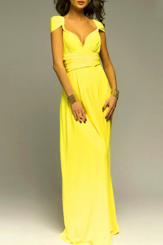 Robe de soirée élégante à bretelles dos nu (20 couleurs) 