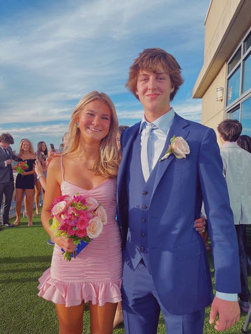 Precioso vestido rosa de tirantes finos, minivestido rosa, vestido corto de fiesta Y1861