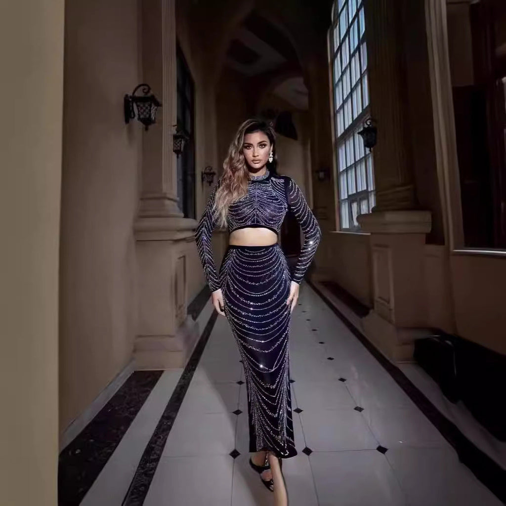 Vestido de fiesta sin tirantes de diseñador 