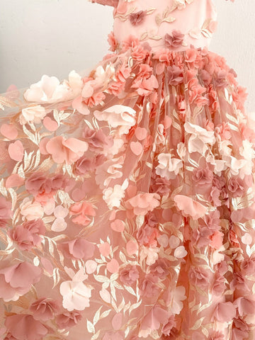 Vestido largo de tul de corte A (2003227607) 