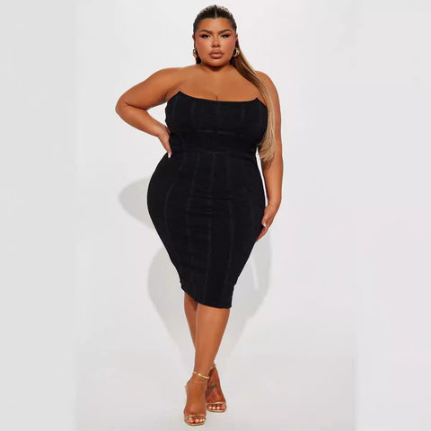 Vestido ajustado de fiesta sexy estilo socialité, vestido de noche con vendaje para mujer