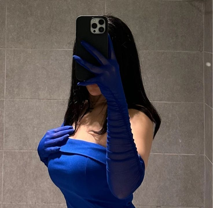 Vestido corto de fiesta sin tirantes azul real, vestido sexy azul real Y2501