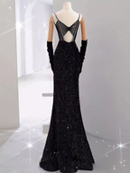 Robe de bal longue sirène, nouveauté, robe de soirée fendue sexy Y6660