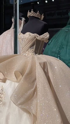 Vestido de quinceañera de lujo con corsé de apliques, vestido de baile, vestido de graduación, vestido de 16 años Y4144