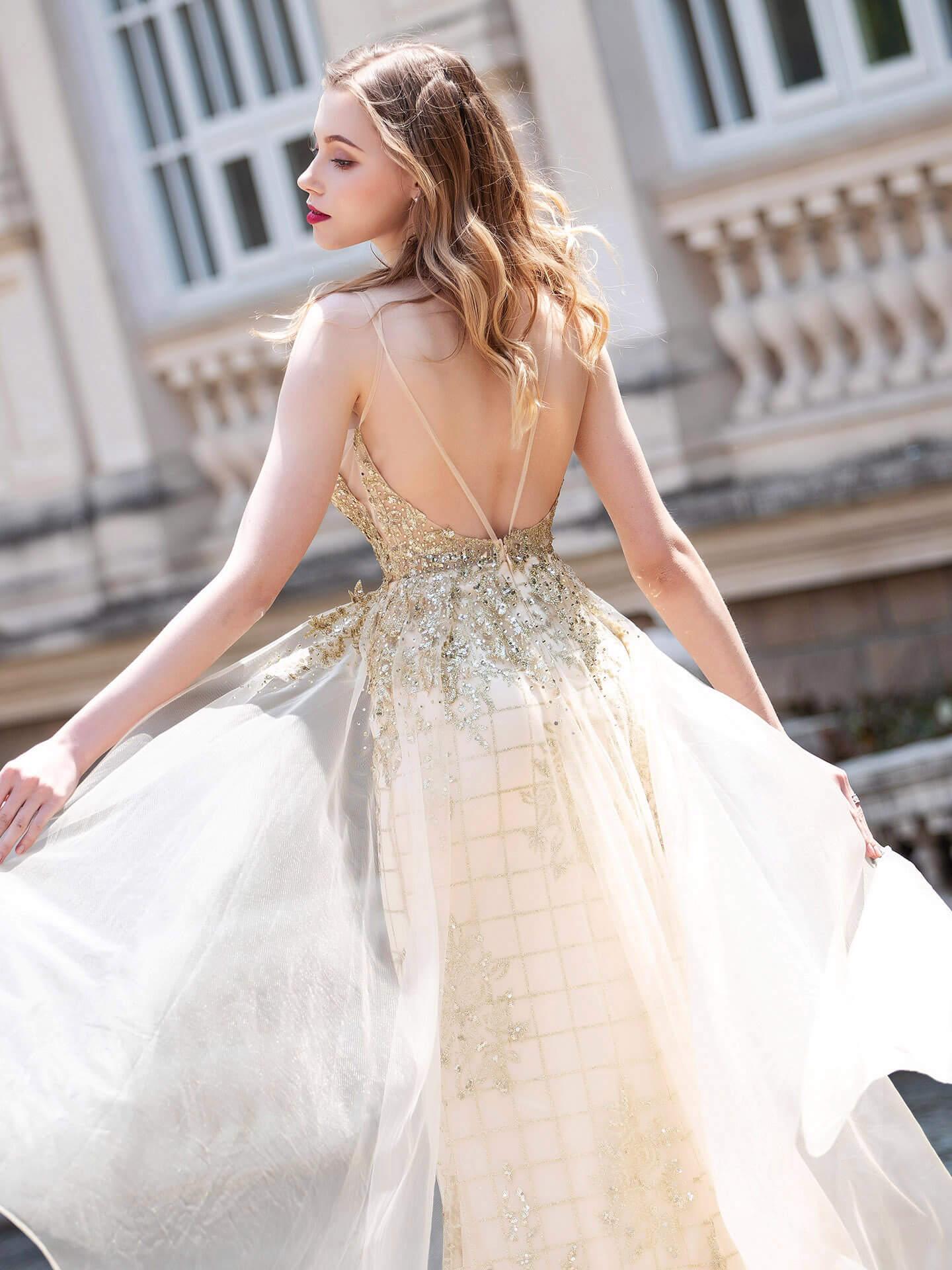 Baoleely Mermaid Luxurious Sexy Formal Evening Dresses Spaghetti Strap Sleeveless Floor Length