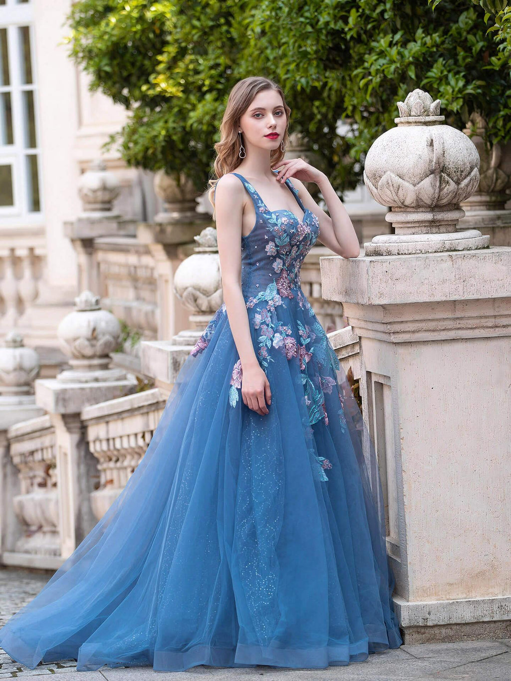 Baoleely A-line Fashion Formal Evening Dresses Strap Sleeveless Floor Length