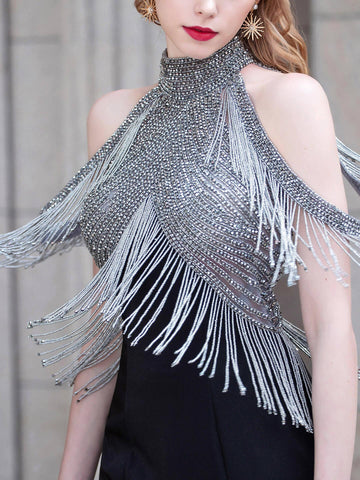 Baoleely Mermaid Luxurious Fashion Formal Evening Dresses Sleeveless Floor Length