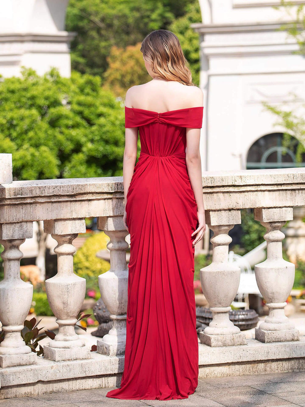 Baoleely Mermaid Fashion Formal Evening Dresses Off Shoulder Sleeveless Floor Length