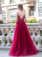 Vestidos de noche formales, lujosos, sexys, de corte A, con tirantes finos, sin mangas y abertura, hasta el suelo, para fiesta de graduación 