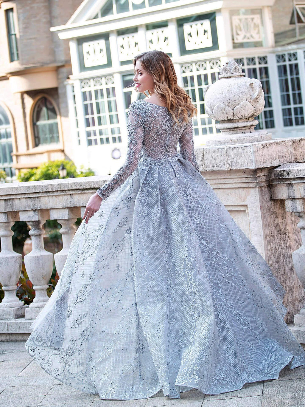 Baoleely Mermaid / Trumpet Fashion Formal Evening Dresses Long Sleeve Floor Length Prom Dresses