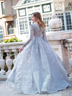 Baoleely Mermaid / Trumpet Fashion Formal Evening Dresses Long Sleeve Floor Length Prom Dresses