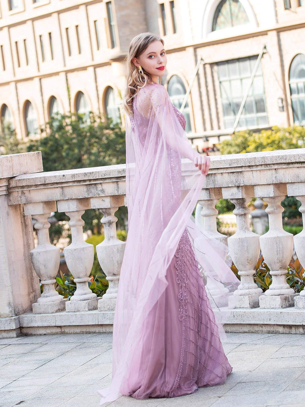 Baoleely Mermaid / Trumpet Luxurious Formal Evening Dresses Sleeveless Floor Length Prom Dresses