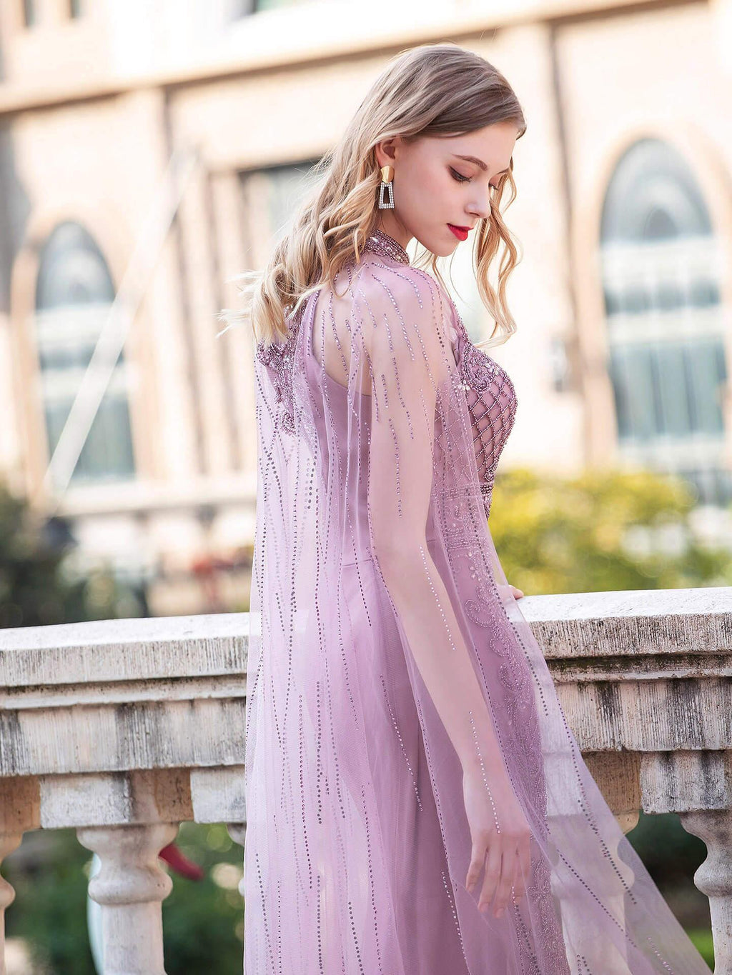 Baoleely Mermaid / Trumpet Luxurious Formal Evening Dresses Sleeveless Floor Length Prom Dresses