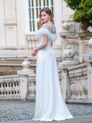 Sheath / Column  Fashion Formal Evening Dresses Sleeveless Floor Length Prom Dresses Party Dresses