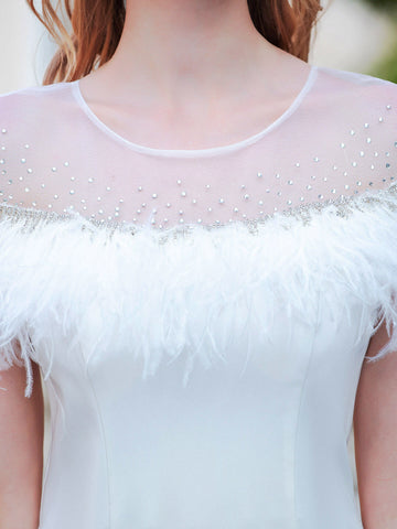 Sheath / Column  Fashion Formal Evening Dresses Sleeveless Floor Length Prom Dresses Party Dresses