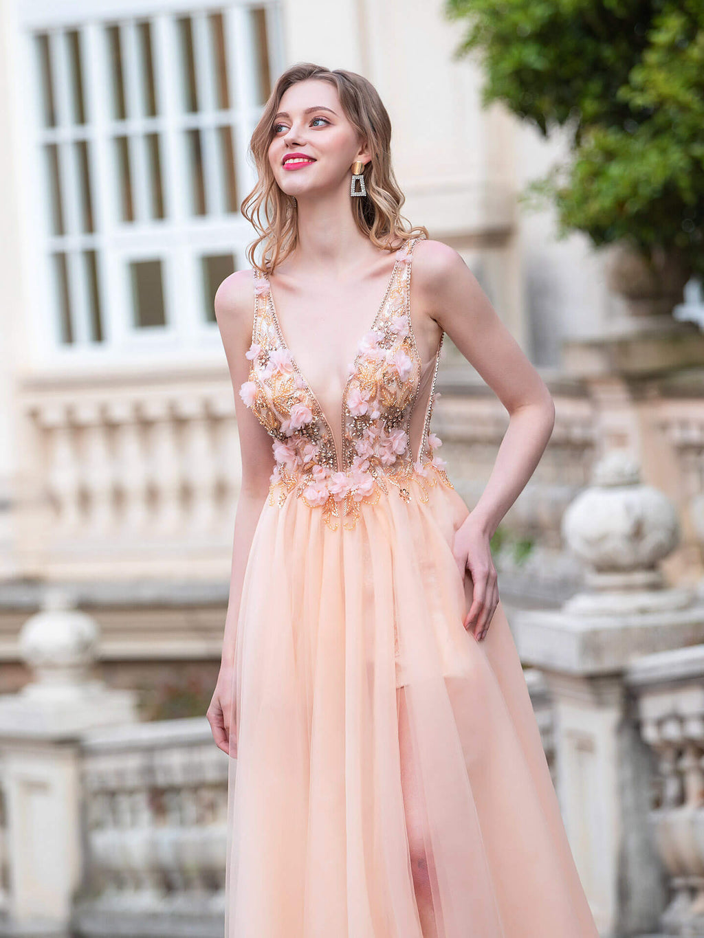 Vestidos de noche formales de lujo, corte en A, escote en V, sin mangas, largos hasta el suelo, estilo gala. 