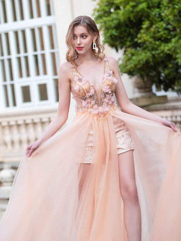 Vestidos de noche formales de lujo, corte en A, escote en V, sin mangas, largos hasta el suelo, estilo gala. 