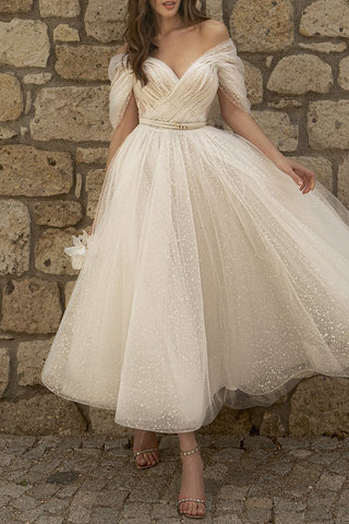 Robes de soirée élégantes à patchwork uni sans ceinture, col en V (sans ceinture) 