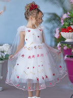 Vestido de tul hasta la rodilla para bebé niña 