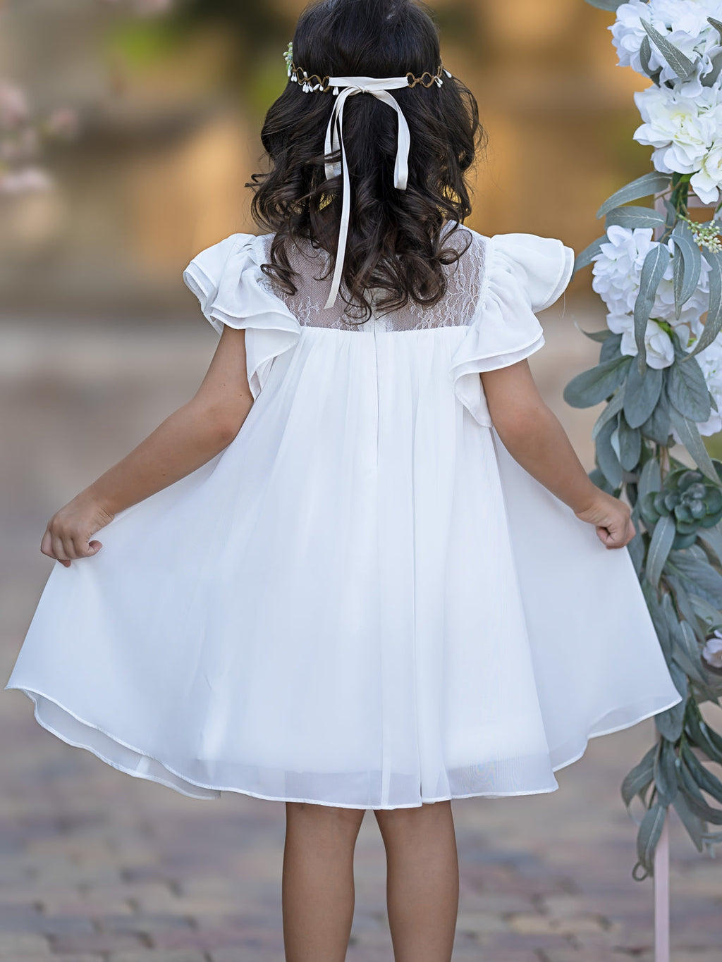 Vestido corto/mini de gasa de corte A (2003227742) 