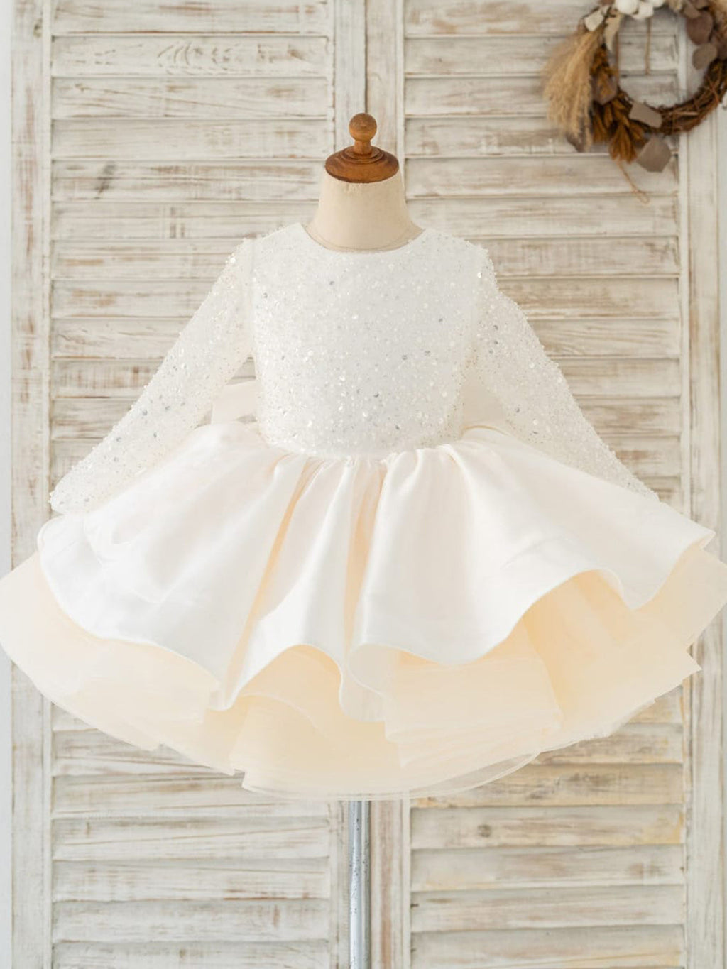Vestido corto/mini de tul con lentejuelas estilo princesa/de baile 