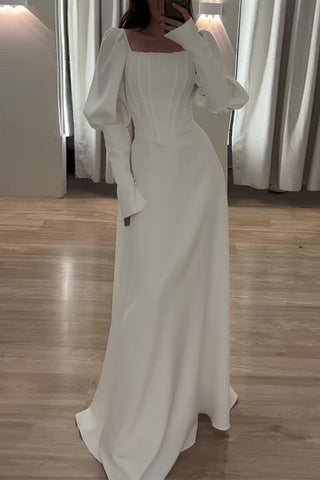 Robes de soirée élégantes à volants et col carré, unies, portées par des célébrités 