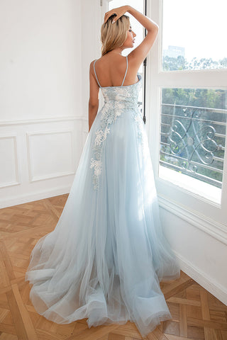 Robe de bal en tulle avec appliques légères