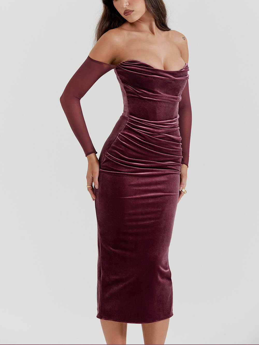 Robe midi bustier 