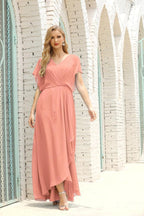 Vestido Baoleely para la madre de la novia, talla grande, escote en V, largo hasta el suelo, formal, para invitada de boda 28020