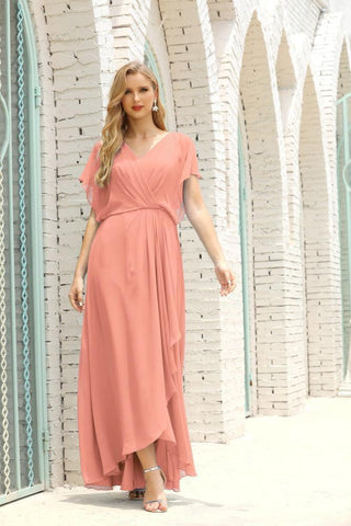 Vestido Baoleely para la madre de la novia, talla grande, escote en V, largo hasta el suelo, formal, para invitada de boda 28020