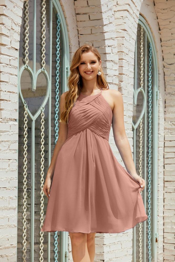 Vestidos de fiesta sin mangas, vestido formal de cóctel para graduación 28014 