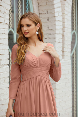 Baoleely Bridesmaid Dress Chiffon Formal Party Dress Evening Dress 28016