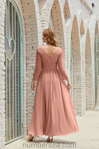 Baoleely Bridesmaid Dress Chiffon Formal Party Dress Evening Dress 28016