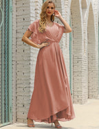 Cinnamon Pink Color Size 14 Mother of the Bride Dress SEA28020
