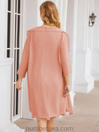 Vestidos de la madre de la novia de Sunderly, vestido de graduación, vestido plisado informal SY28065