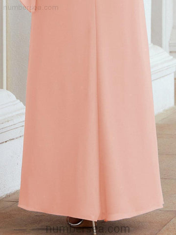 Vestido largo de fiesta formal Sunderly para la madre de la novia con capa de volantes SY28026